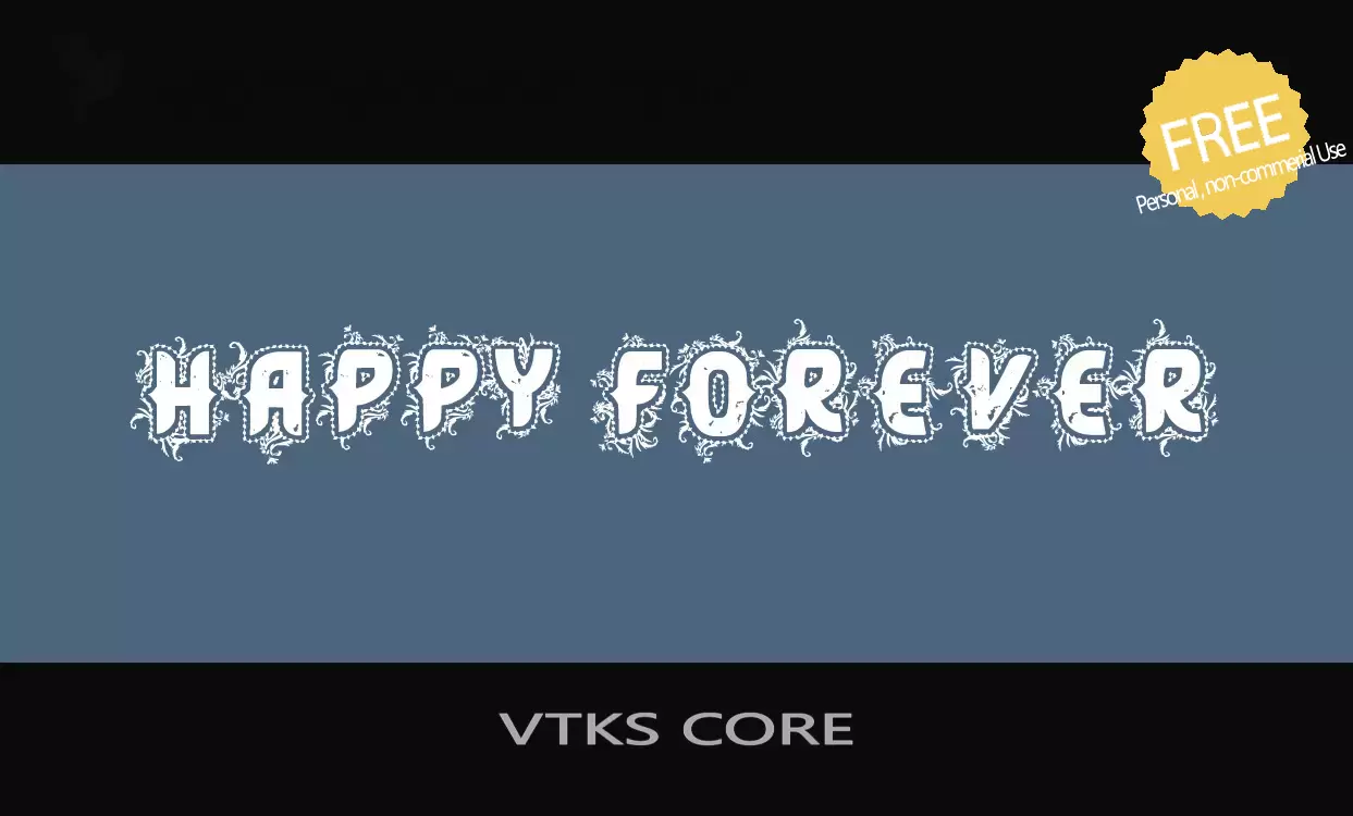 Font Sample of VTKS-CORE