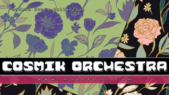 Typographic Design of Cosmik-Orchestra