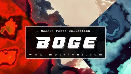 「Boge」字体排版图片