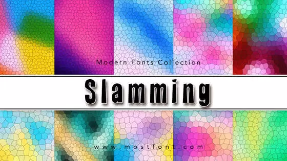 「Slamming」字体排版图片
