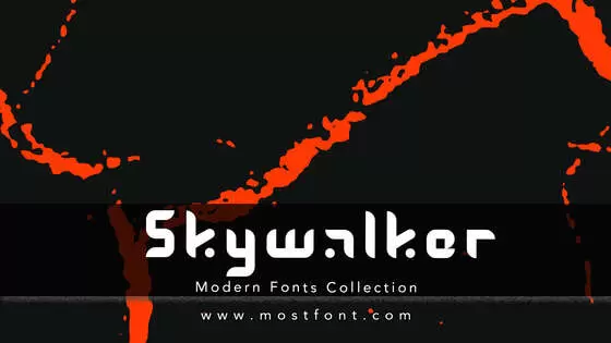 「Skywalker」字体排版样式