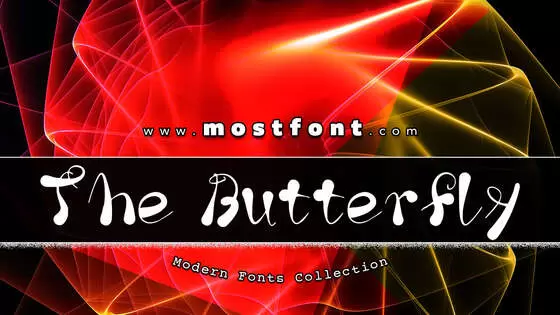 Typographic Design of The-Butterfly