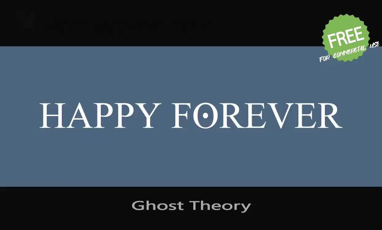 「Ghost-Theory」字体效果图