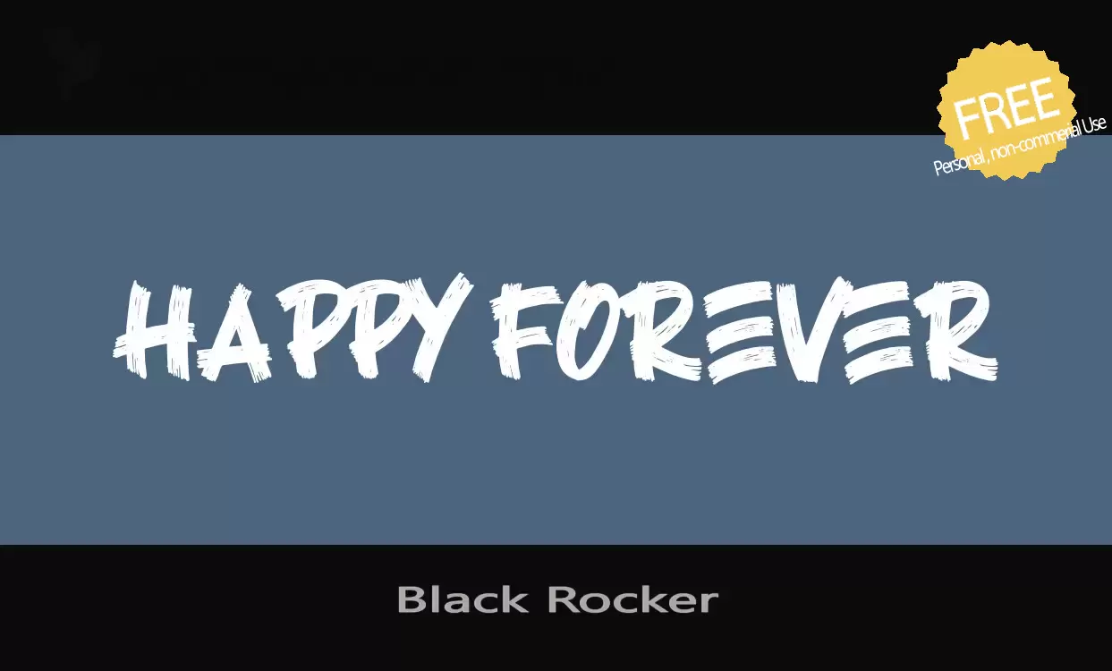 「Black-Rocker」字体效果图