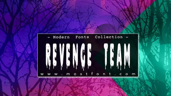 「Revenge-Team」字体排版样式