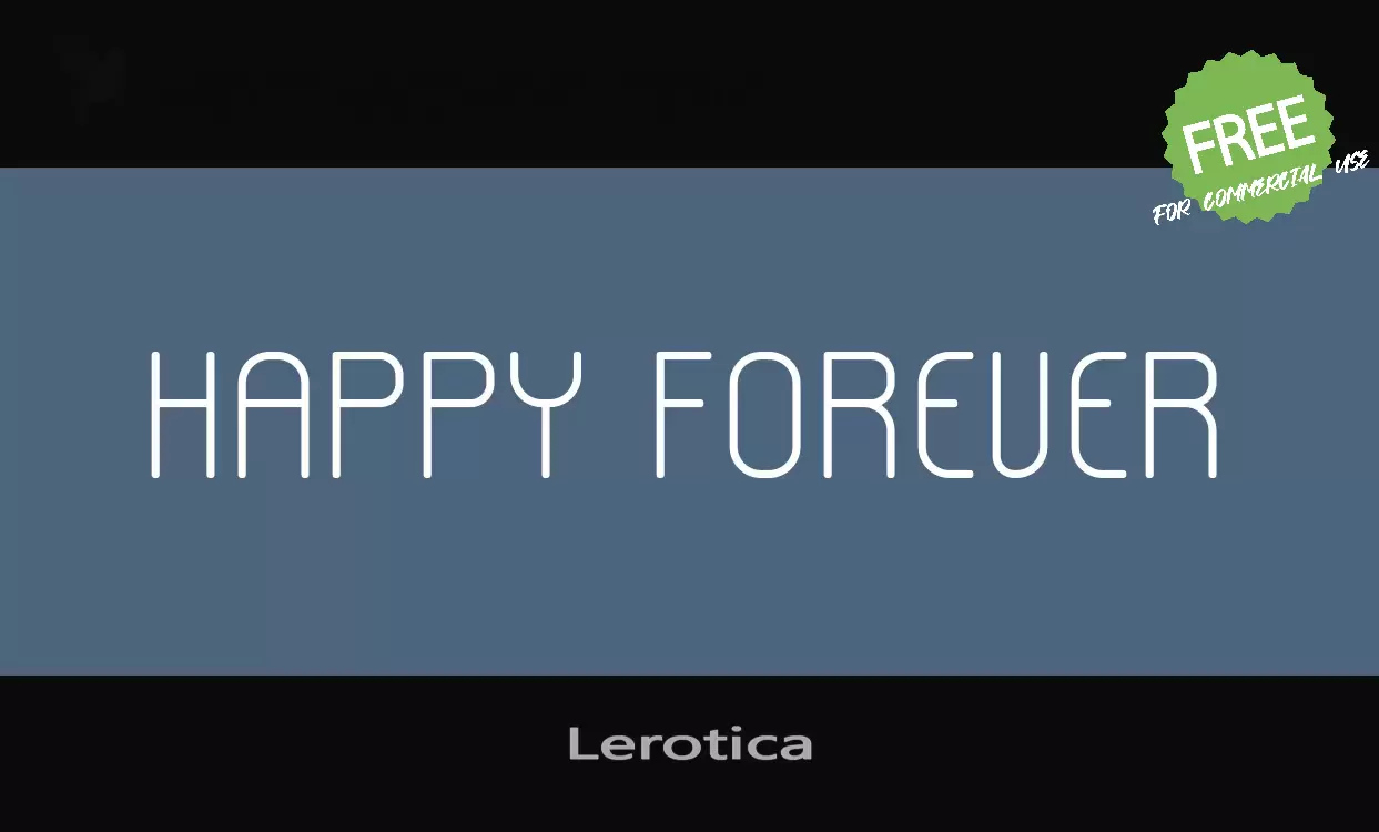 「Lerotica」字体效果图