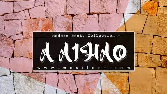 「A-Aihao」字体排版图片