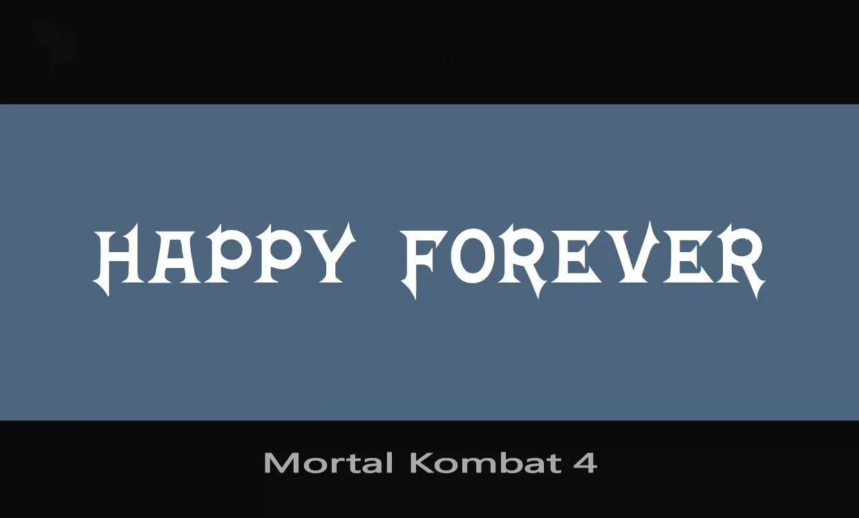 「Mortal-Kombat-4」字体效果图