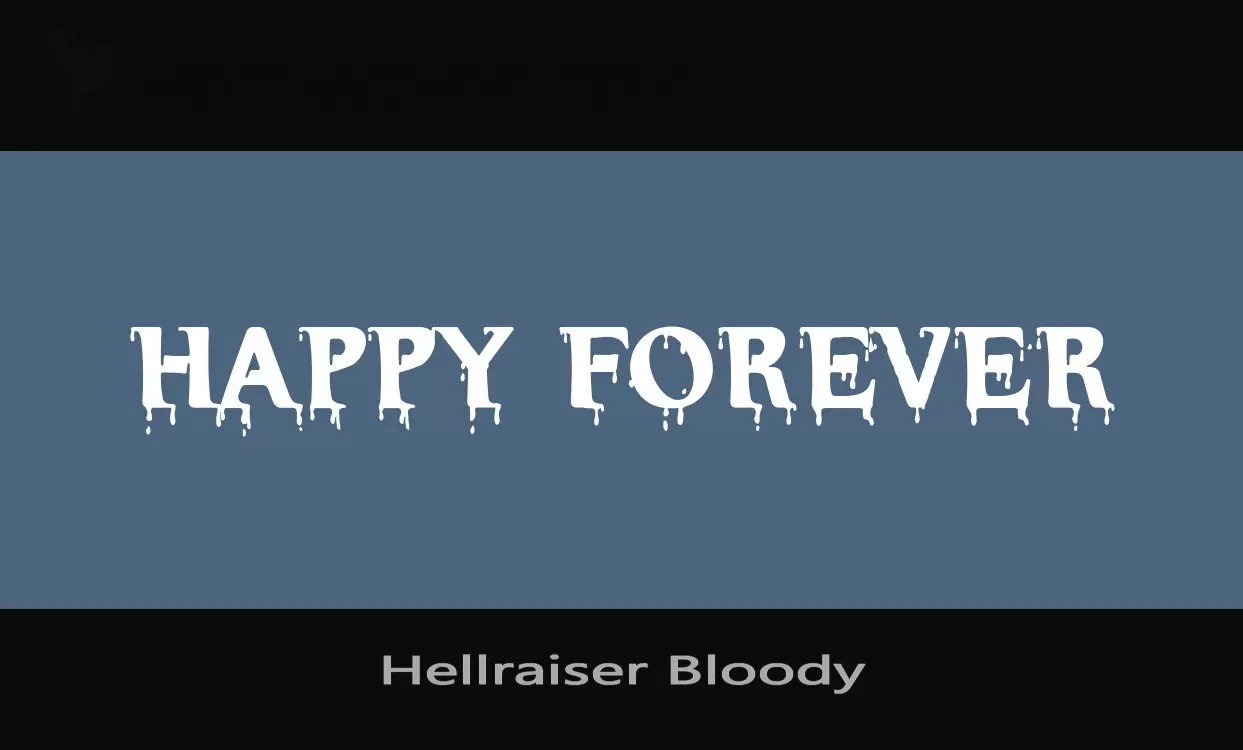 「Hellraiser-Bloody」字体效果图
