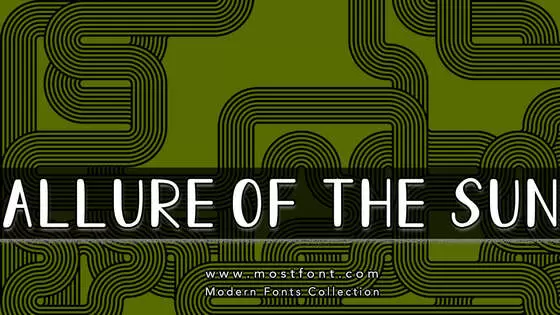 Typographic Design of Allure-Of-The-Sun