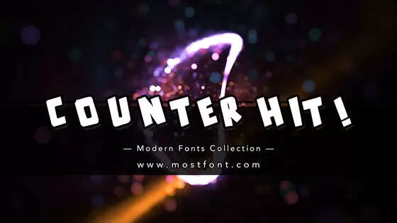 「Counter-Hit!」字体排版样式