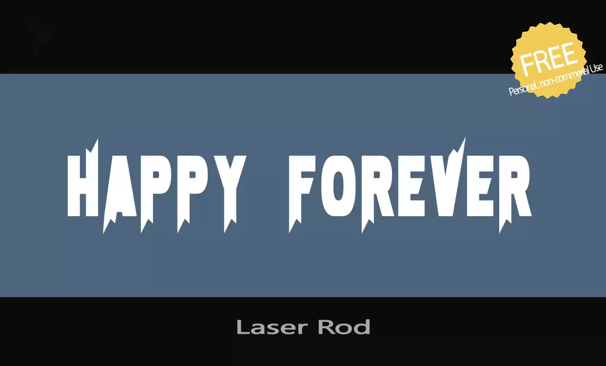 Font Sample of Laser-Rod