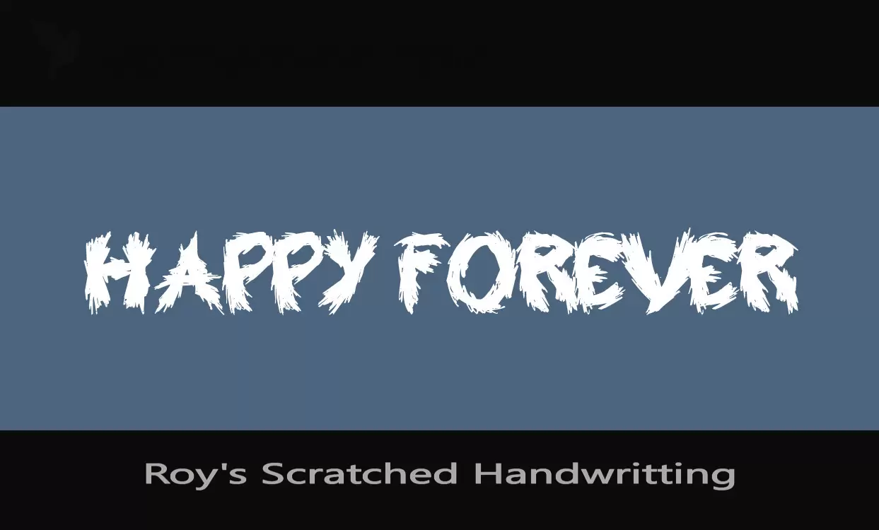 「Roy's-Scratched-Handwritting」字体效果图