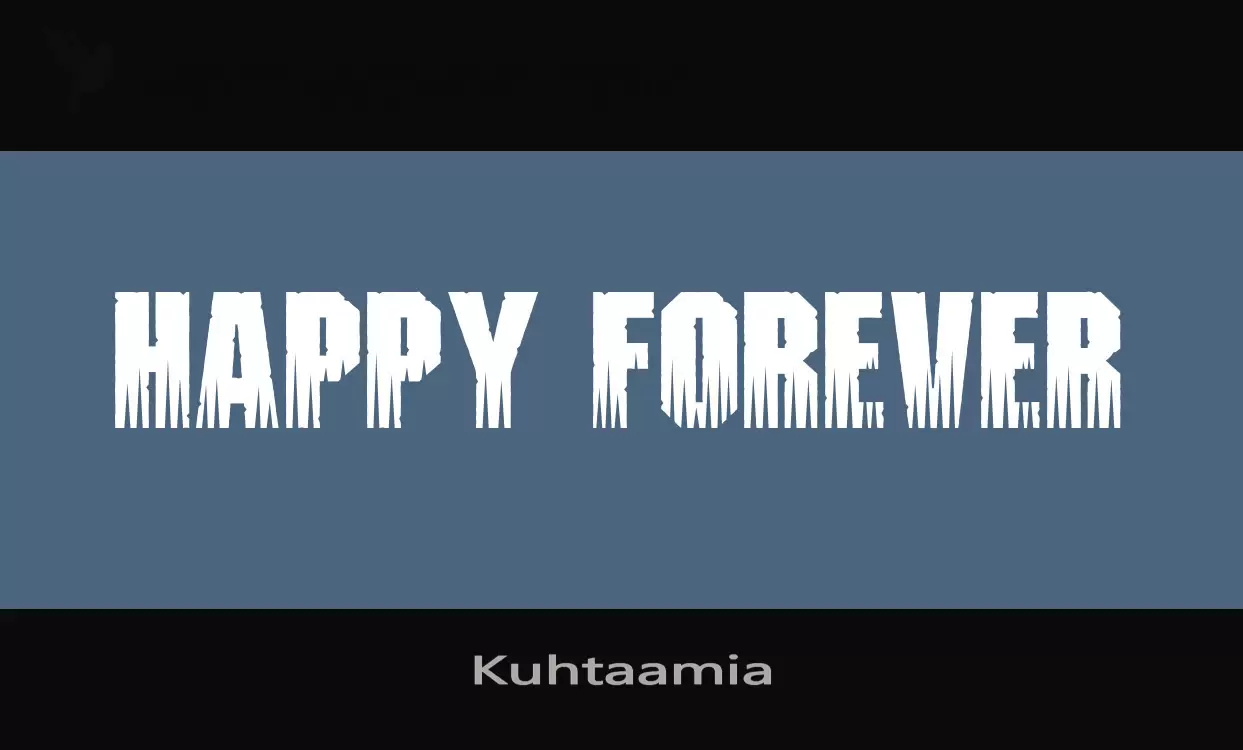 「Kuhtaamia」字体效果图