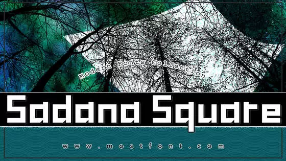 Typographic Design of Sadana-Square