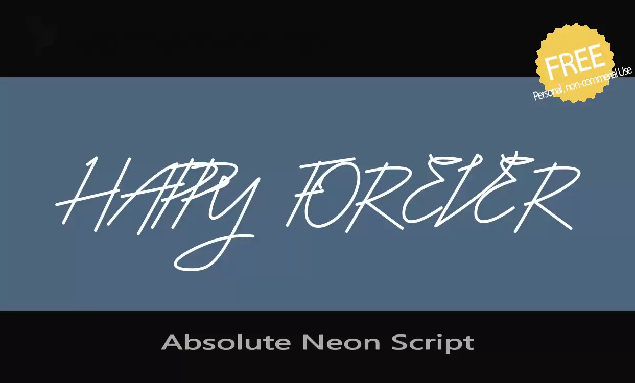 Sample of Absolute-Neon-Script