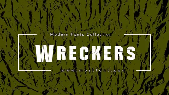 「Wreckers」字体排版图片