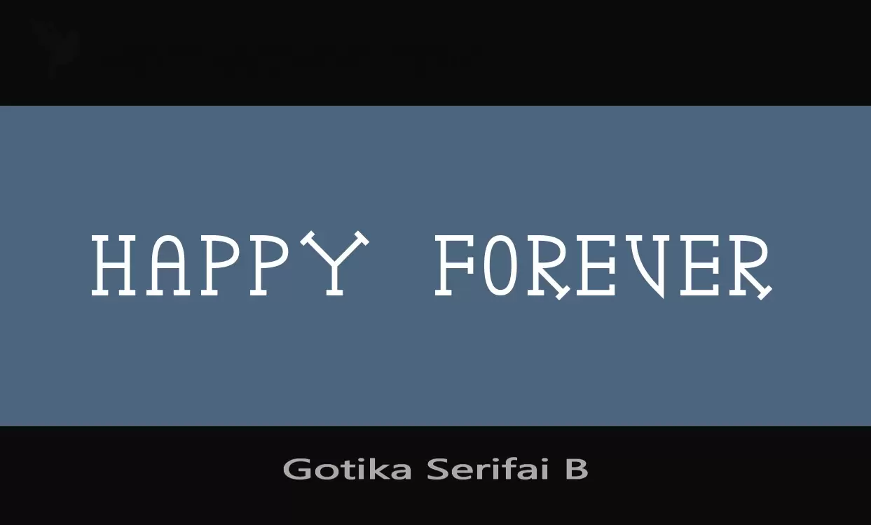 「Gotika-Serifai-B」字体效果图