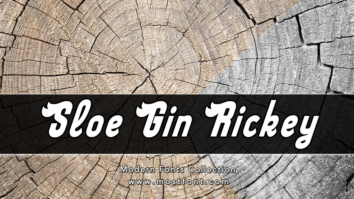 Sloe Gin Rickey Font by Typodermic Fonts