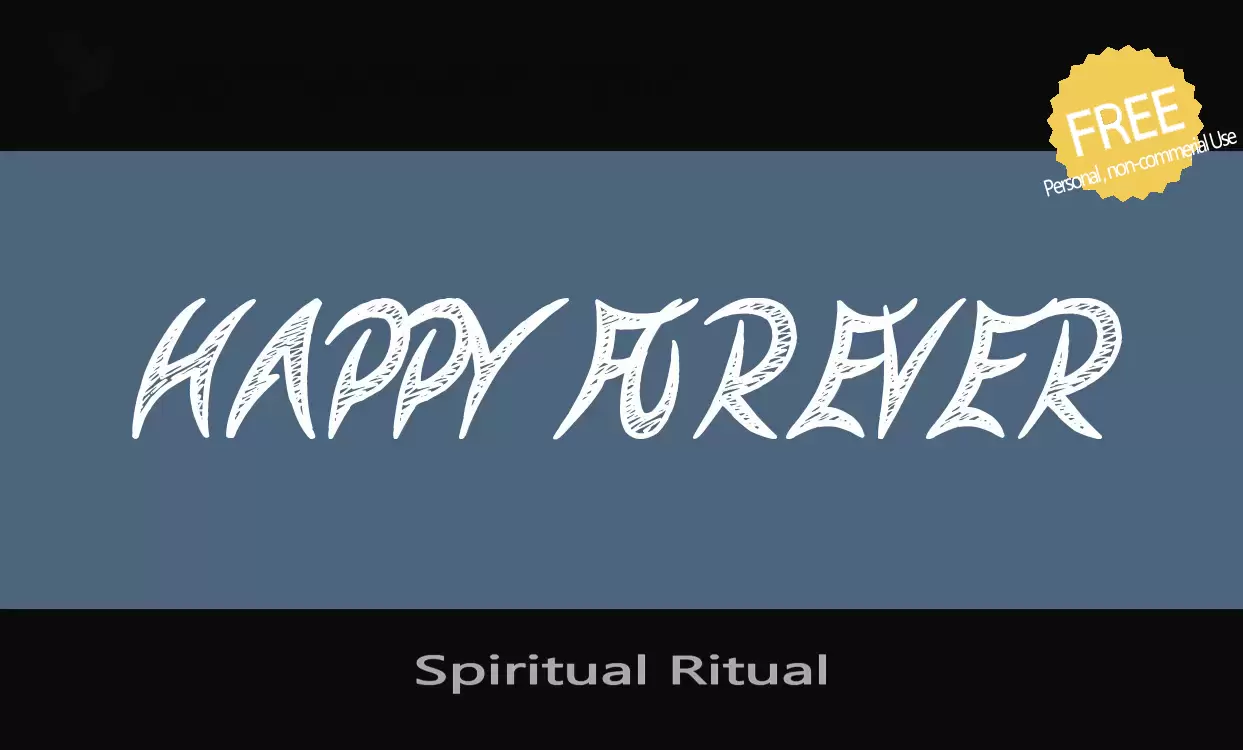 「Spiritual-Ritual」字体效果图
