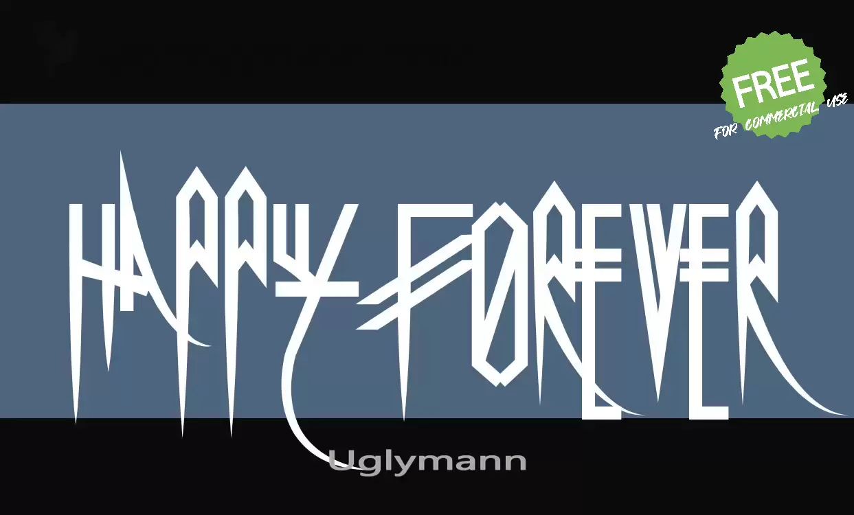 「Uglymann」字体效果图