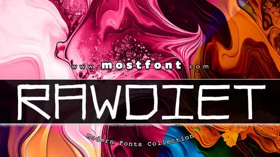 「RawDiet」字体排版样式