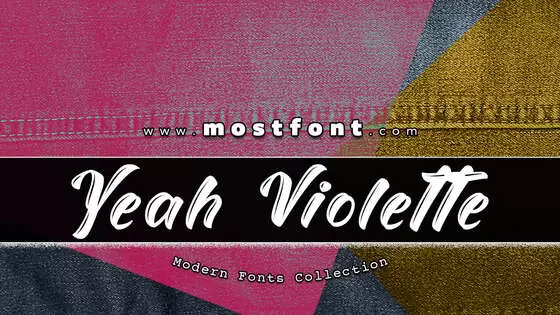Typographic Design of Yeah-Violette---Personal-Use