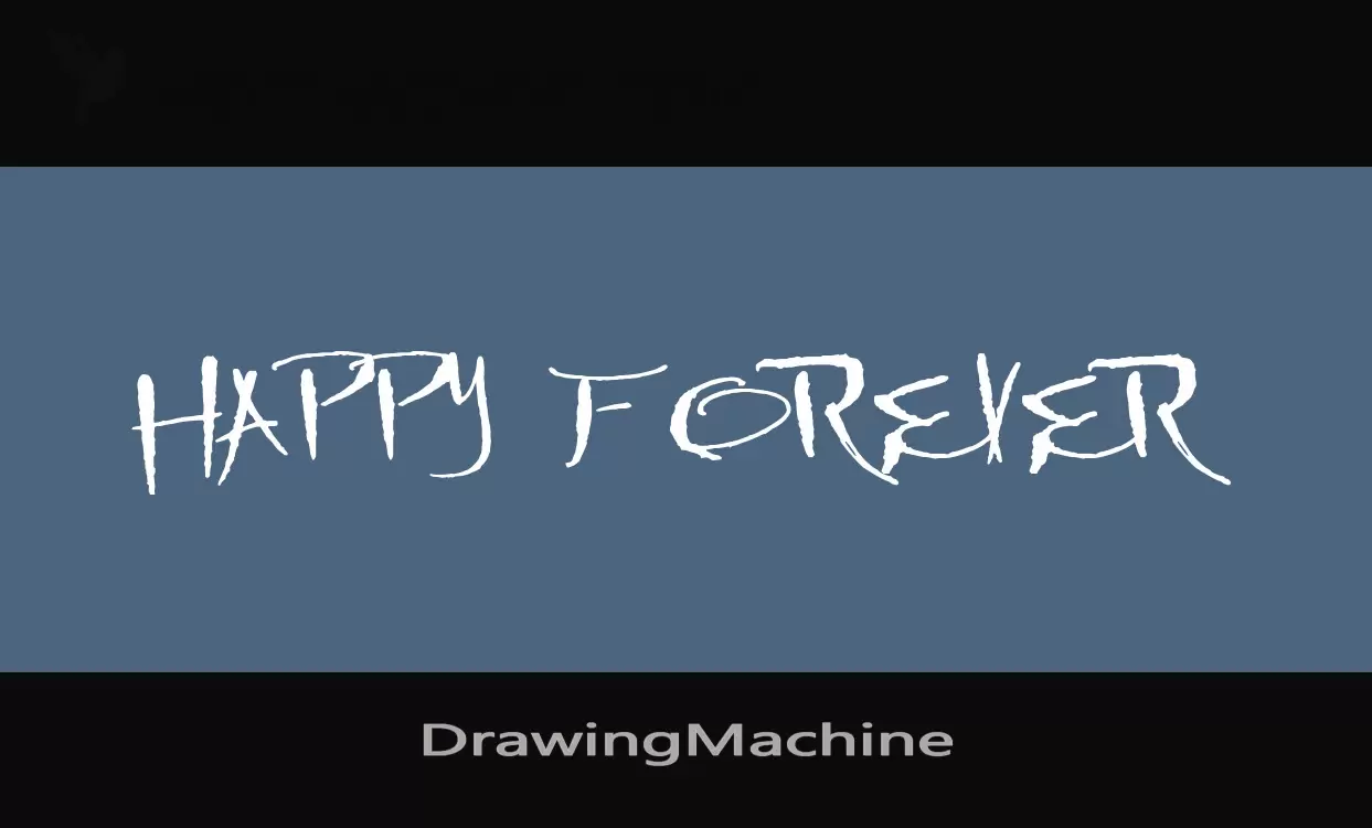 Font Sample of DrawingMachine
