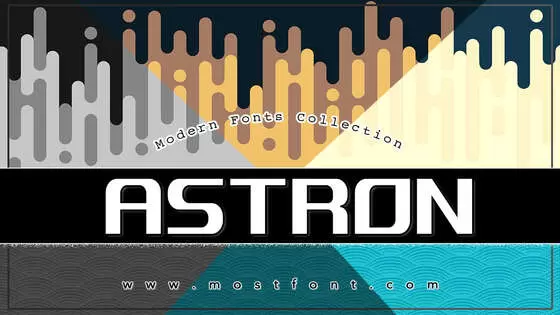 「Astron」字体排版图片