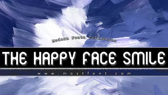 Typographic Design of THE-HAPPY-FACE-SMILE