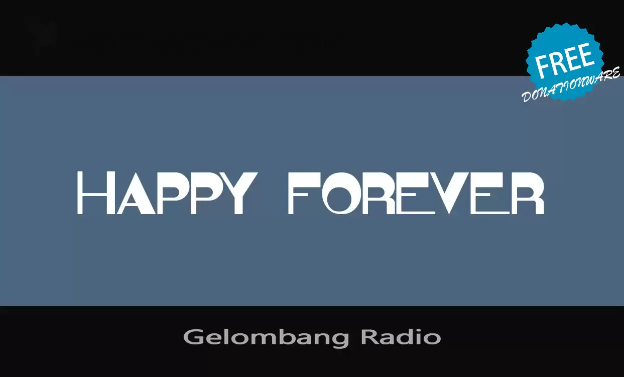 「Gelombang-Radio」字体效果图