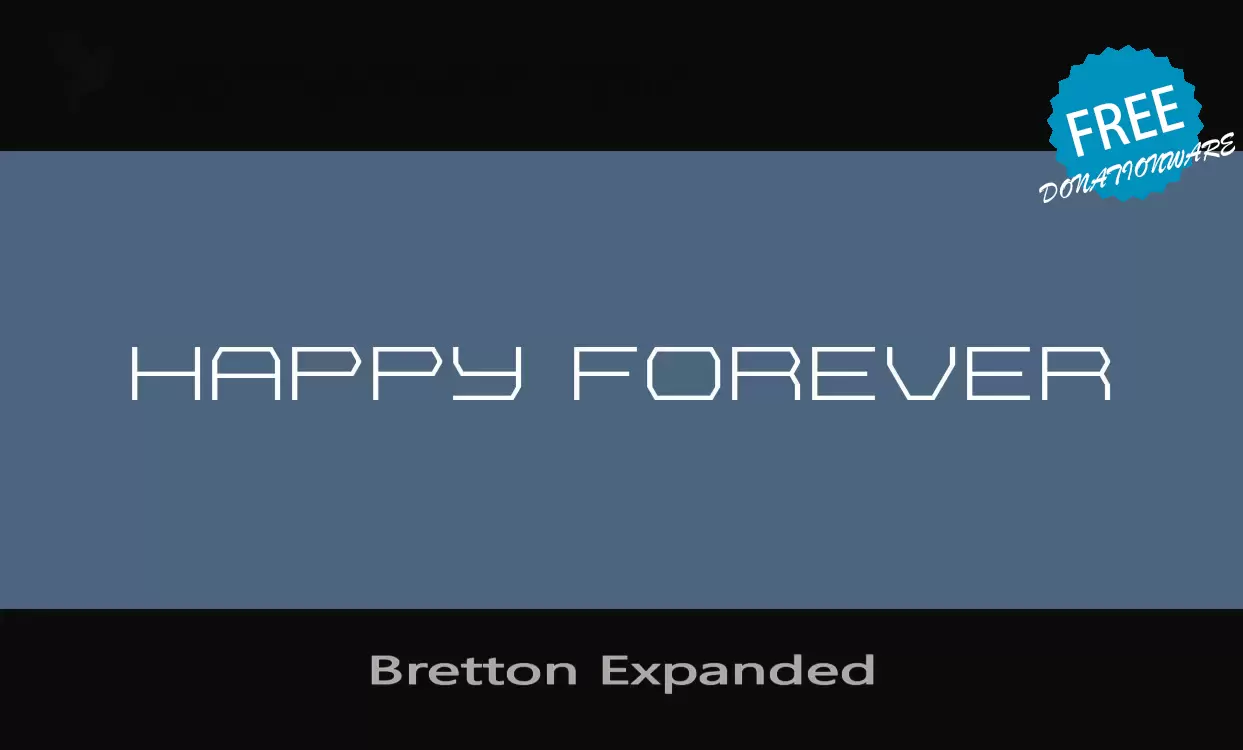 「Bretton-Expanded」字体效果图