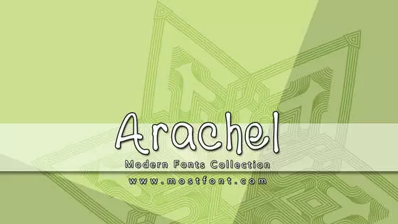 Typographic Design of Arachel