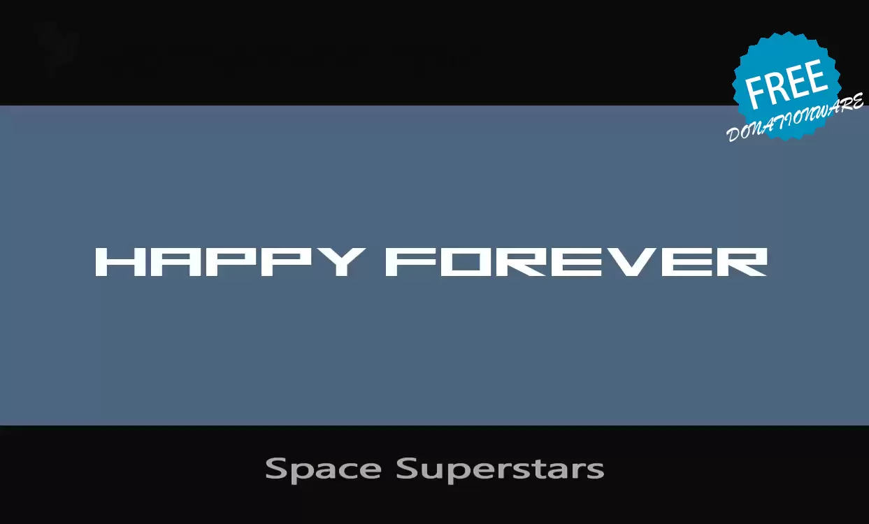 Font Sample of Space-Superstars