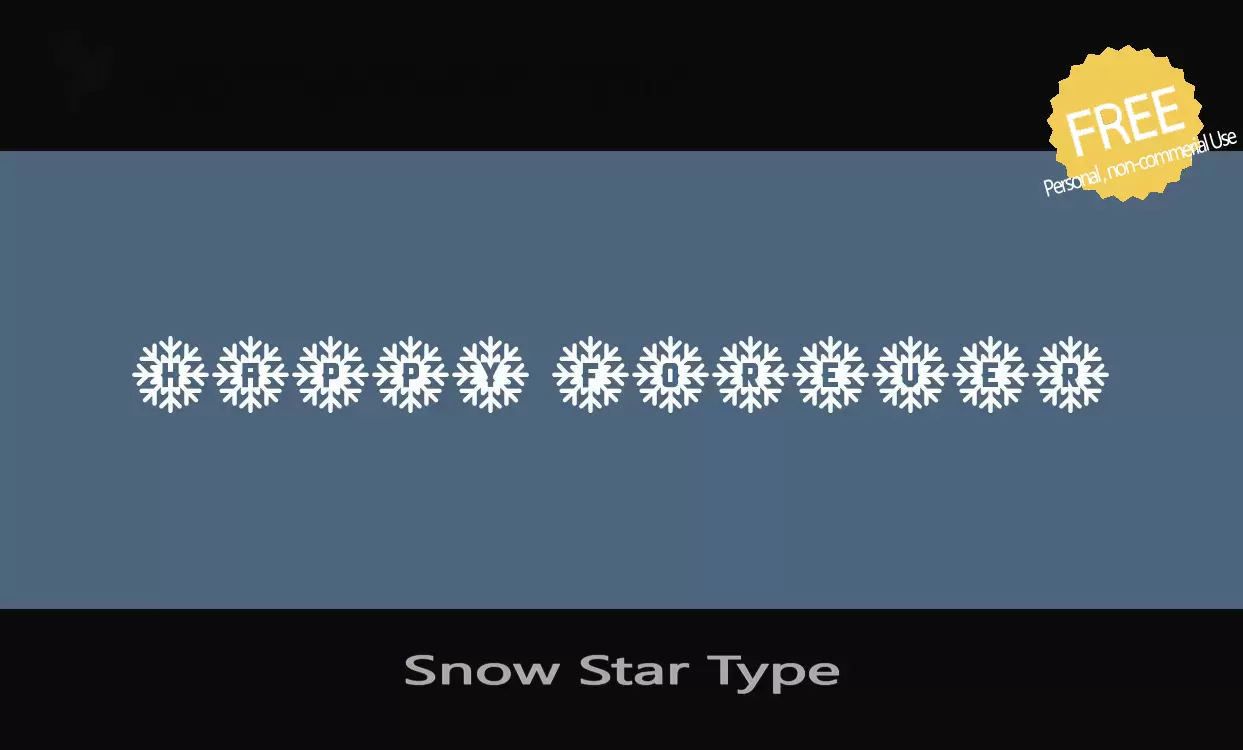 「Snow-Star-Type」字体效果图