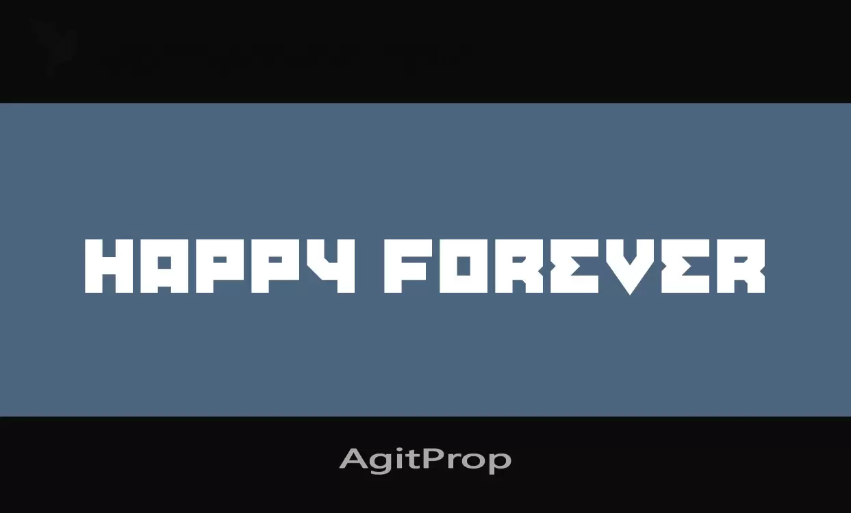 Font Sample of AgitProp