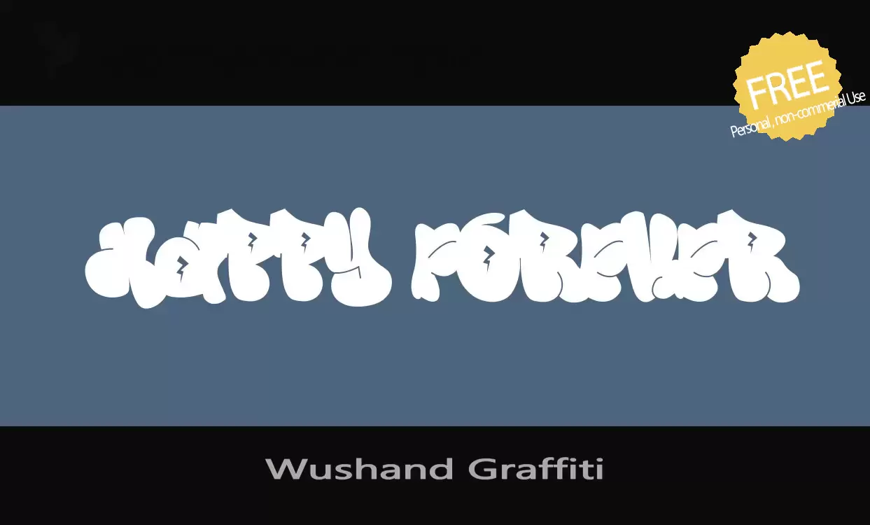 「Wushand-Graffiti」字体效果图