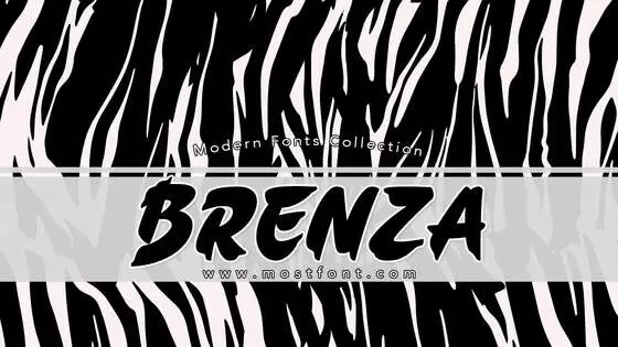 「Brenza」字体排版图片
