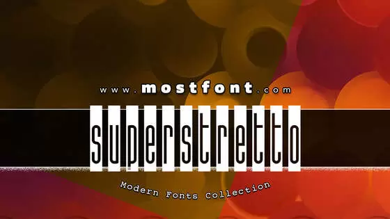 「Superstretto-Banner」字体排版图片