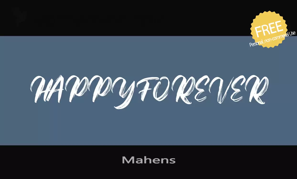 Sample of Mahens