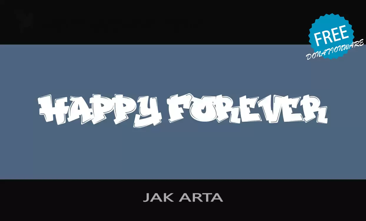「JAK-ARTA」字体效果图