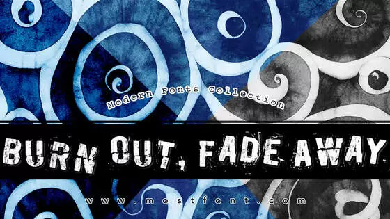 「Burn-Out--Fade-Away」字体排版图片