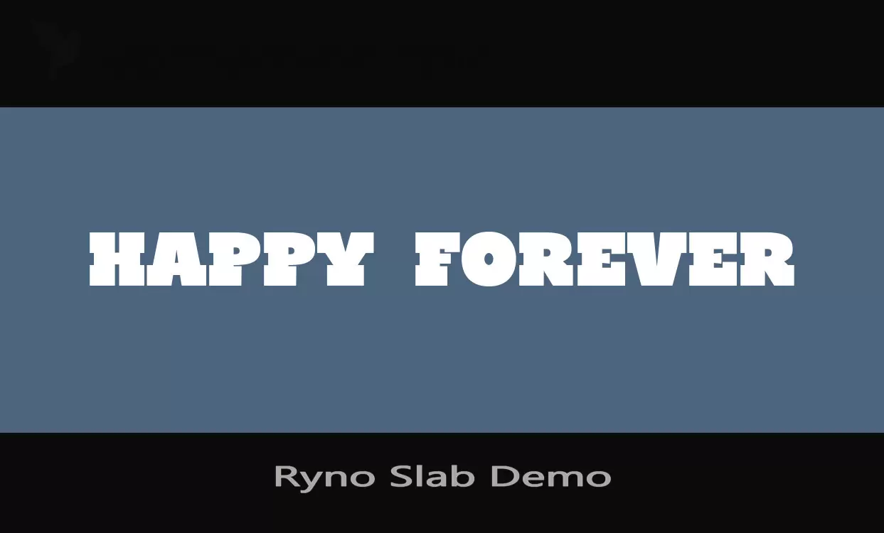 Font Sample of Ryno-Slab-Demo