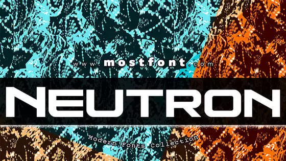 「Neutron-Dance」字体排版图片