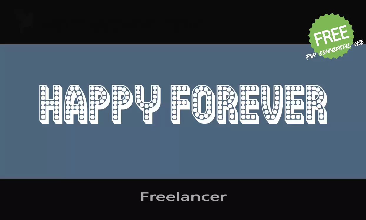 Font Sample of Freelancer