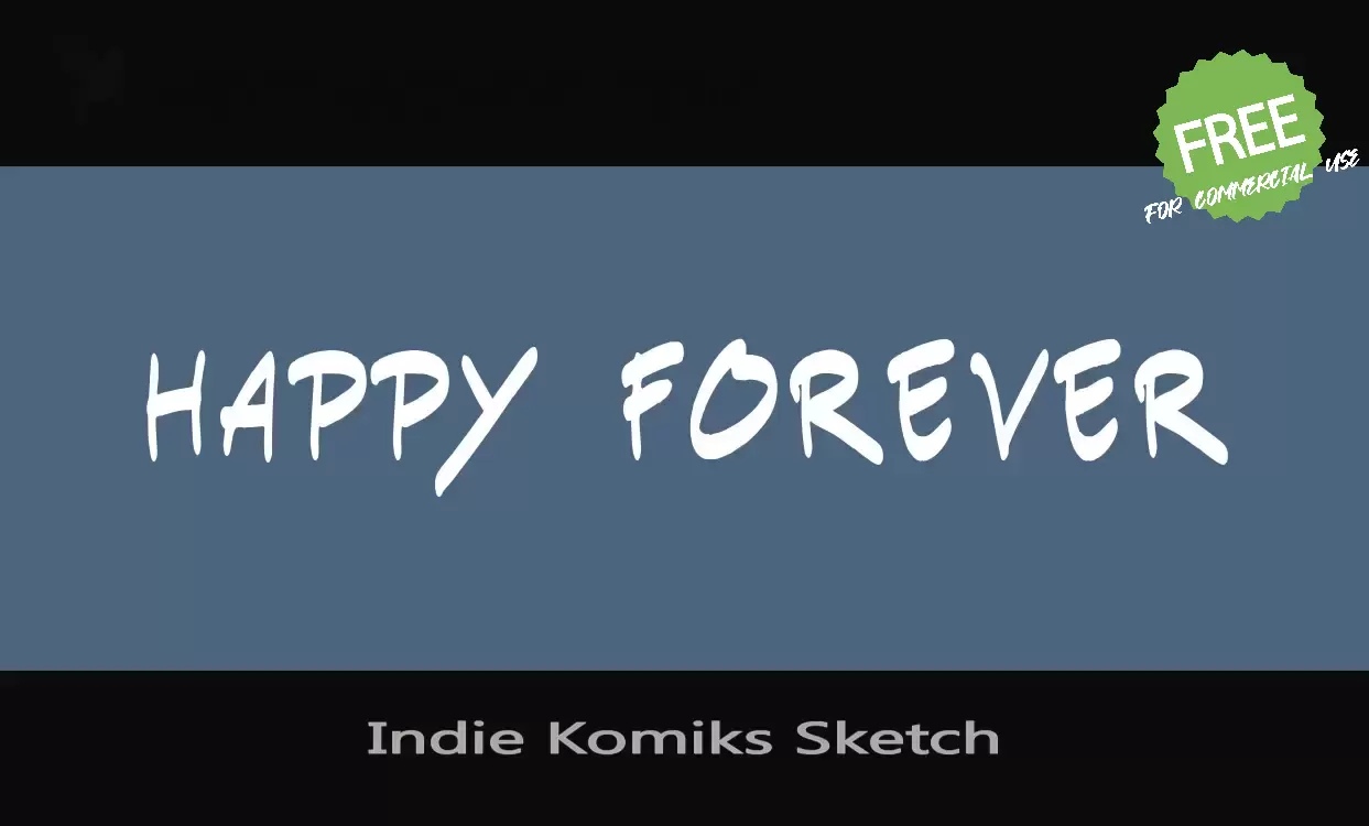 「Indie-Komiks-Sketch」字体效果图