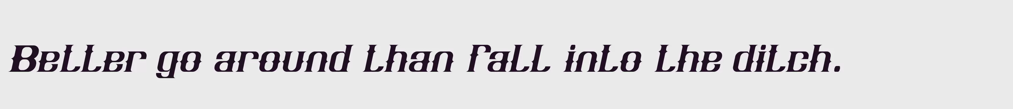 「Italic」字体效果图