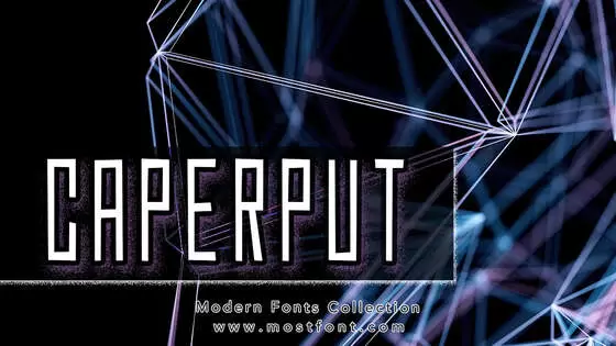 「Caperput」字体排版图片
