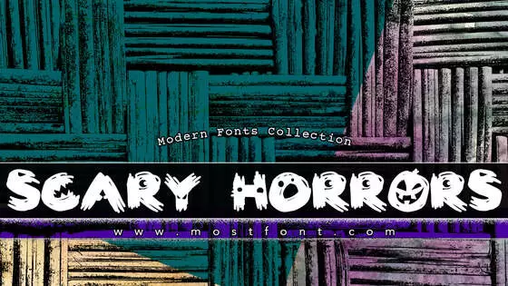 「Scary-HorrOrs」字体排版图片