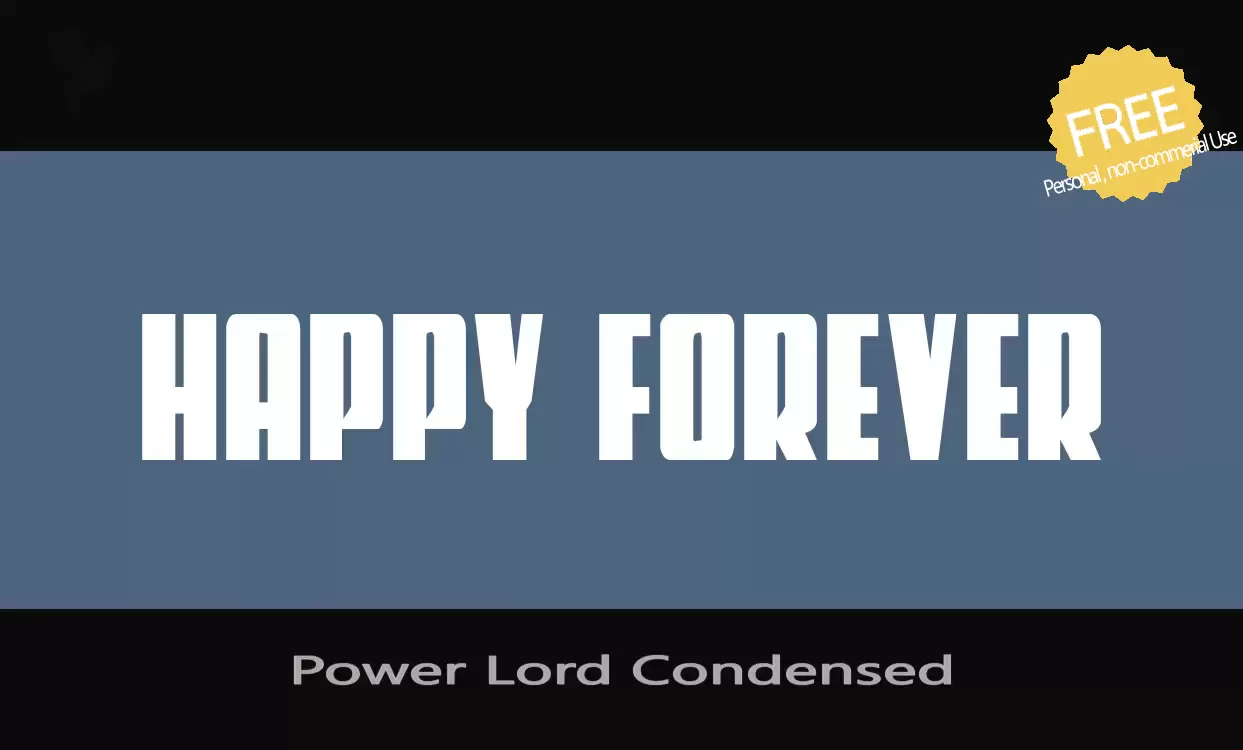 Sample of Power-Lord-Condensed